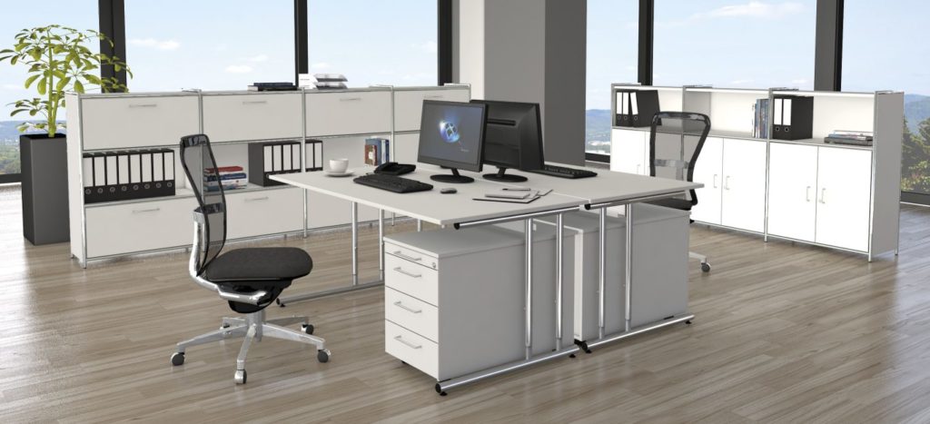 preiswerte moderne Büromöbel anthrazit | Stilnet Büromöbel