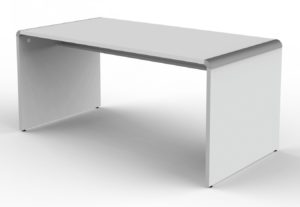 eleganter Wangengestell-Schreibtisch 160 x 80 cm