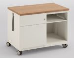 Schreibtisch-Rollcontainer aus Stahl