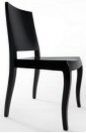 stapelbarer Stuhl aus witterungsbeständigem Polycarbonat schwarz