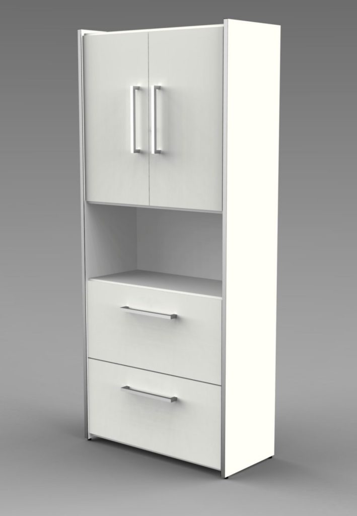Büroschrank mit Türen und Schubladen | Stilnet Büromöbel