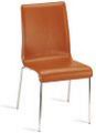 stapelbarer Stuhl mit Kunstlederbezug