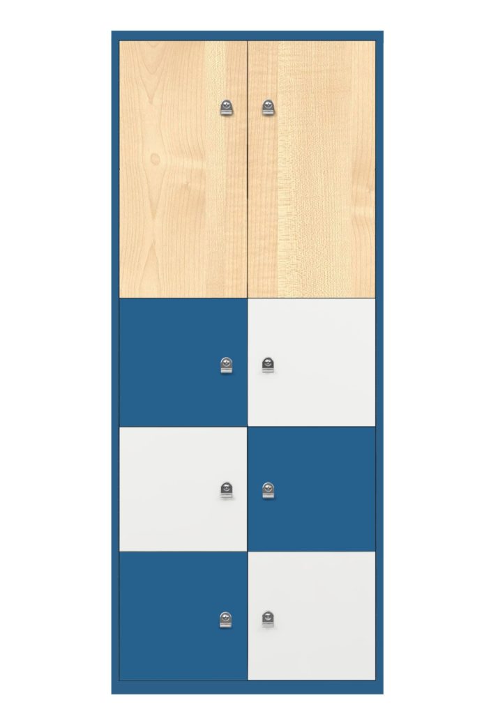 Wertsachen-Schließfachschrank aus Stahl mit 8 Schließfächern | Stilnet