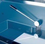 sichere Papierstapel-Schneidemaschine transparenter Messerschutz